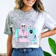 I Can't Go My Cat Said No Introvert Anxiety Cat Lover Comfort Color Blast T-Shirt Smoke