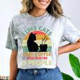 Cats Coffee & 3 People Tee Cute Font Introvert Humor Comfort Color Blast T-Shirt Smoke Cats Coffee & 3 People Tee Cute Font Introvert Humor Comfort Color Blast T-Shirt Smoke