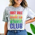 First Rule Of Introvert Club Is There Is No Introvert Club Comfort Color Blast T-Shirt Smoke First Rule Of Introvert Club Is There Is No Introvert Club Comfort Color Blast T-Shirt Smoke
