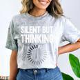Silent But Thinking Introvert Comfort Color Blast T-Shirt Smoke Silent But Thinking Introvert Comfort Color Blast T-Shirt Smoke