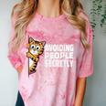 Avoiding People Secretly Cat Introvert Humor Comfort Color Blast T-Shirt Clay Avoiding People Secretly Cat Introvert Humor Comfort Color Blast T-Shirt Clay
