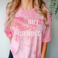 Does NOT Identify As Friendly Sarcastic Introvert Comfort Color Blast T-Shirt Clay