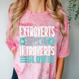 Extroverts Sparkle Introverts Glow Introvert Comfort Color Blast T-Shirt Clay