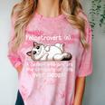 Felinetrovert Definition Cat Lover Introvert Humor Cats Comfort Color Blast T-Shirt Clay