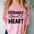 Friendly Introvert At Heart Comfort Color Blast T-Shirt Clay