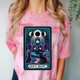 Gothic Girl Tarot Card Introverted Reader And Reading Comfort Color Blast T-Shirt Clay