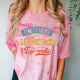 I'm Fluent In Silence And Eye-Rolls Introverts Comfort Color Blast T-Shirt Clay