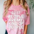 Introvert Quiet People Are My Kind Of People Comfort Color Blast T-Shirt Clay