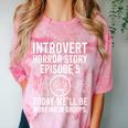 Introvert Student Classroom School Humor Comfort Color Blast T-Shirt Clay Introvert Student Classroom School Humor Comfort Color Blast T-Shirt Clay