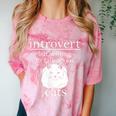 Introvert But Willing To Talk About Cats Comfort Color Blast T-Shirt Clay Introvert But Willing To Talk About Cats Comfort Color Blast T-Shirt Clay