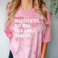 Introverted But Will Talk About Makeup Vlogger Blogger Vlog Comfort Color Blast T-Shirt Clay Introverted But Will Talk About Makeup Vlogger Blogger Vlog Comfort Color Blast T-Shirt Clay
