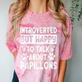 Papillon Dog Owner Introverted Spaniel Breed Fur Parent Comfort Color Blast T-Shirt Clay