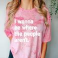 I Wanna Be Where The People Aren't Introverts Comfort Color Blast T-Shirt Clay