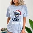 Ew People Cat Christmas Introvert Holiday Humor Comfort Color Blast T-Shirt Ocean