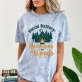 Introvert Camping Social Battery Recharging In The Woods Comfort Color Blast T-Shirt Ocean
