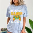 Introvert Gamer Video Games Anti Social Team Player Comfort Color Blast T-Shirt Ocean