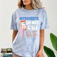 We Just Text Introvert For Quiet People Raglan Baseball Tee Comfort Color Blast T-Shirt Ocean We Just Text Introvert For Quiet People Raglan Baseball Tee Comfort Color Blast T-Shirt Ocean