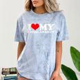 I Love My Social Anxiety Heart Humor Introvert Statement Comfort Color Blast T-Shirt Ocean