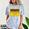 A Simple Yellow Warning Sign For Introvert Comfort Color Blast T-Shirt Ocean