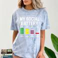 My Social Battery Introverted Low Energy Antisocial Comfort Color Blast T-Shirt Ocean My Social Battery Introverted Low Energy Antisocial Comfort Color Blast T-Shirt Ocean