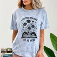 I Stopped Reading To Be Here Introvert Book Lover Bookworm Comfort Color Blast T-Shirt Ocean I Stopped Reading To Be Here Introvert Book Lover Bookworm Comfort Color Blast T-Shirt Ocean