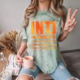 INTJ Architect Personality Introvert Sarcastic Orange Comfort Color Blast T-Shirt Fern INTJ Architect Personality Introvert Sarcastic Orange Comfort Color Blast T-Shirt Fern