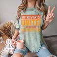 Introvert Antisocial Sarcasm Introverts Unite Anti Social Comfort Color Blast T-Shirt Fern