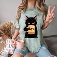 Nope Coffee Cat – Introvert Humor Monday Kitty Comfort Color Blast T-Shirt Fern Nope Coffee Cat – Introvert Humor Monday Kitty Comfort Color Blast T-Shirt Fern