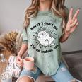 Sorry I Can't Go I'm An Indoor Cat Quote Introvert Comfort Color Blast T-Shirt Fern Sorry I Can't Go I'm An Indoor Cat Quote Introvert Comfort Color Blast T-Shirt Fern