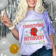 Christmas Introvert Team Introvert Introverted Xmas Comfort Color Blast T-Shirt Amethyst