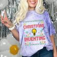 Christmas Inventing Team Inventing Introvert Xmas Comfort Color Blast T-Shirt Amethyst