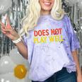 Does Not Play Well I Introvert Comfort Color Blast T-Shirt Amethyst Does Not Play Well I Introvert Comfort Color Blast T-Shirt Amethyst