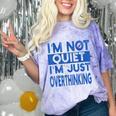 I'm Not Quite I'm Overthinking Introvert Quote Comfort Color Blast T-Shirt Amethyst I'm Not Quite I'm Overthinking Introvert Quote Comfort Color Blast T-Shirt Amethyst