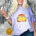 Introvert Cat Kitten Quote For Feline Whisperer Comfort Color Blast T-Shirt Amethyst