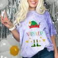The Introvert Elf Christmas Family Matching Fun Xmas Top Comfort Color Blast T-Shirt Amethyst