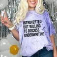 Introverted Underwriter Underwriting Introvert Comfort Color Blast T-Shirt Amethyst