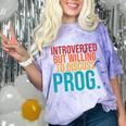 Introverted But Willing To Discuss Prog Rock Music Lover Comfort Color Blast T-Shirt Amethyst