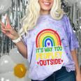 It's Way Too Peopley Outside Anti Social Introvert Comfort Color Blast T-Shirt Amethyst