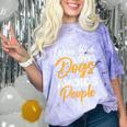 Wears Loves Dogs Avoids People I Introvert Comfort Color Blast T-Shirt Amethyst