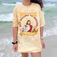 Christian Jesus Religious Sayings Catholic Introvert Comfort Color Blast T-Shirt Citrine