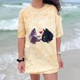 Happy Valentines Day Self Introvert Humor Antisocial Comfort Color Blast T-Shirt Citrine