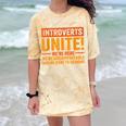 Introvert Antisocial Sarcasm Introverts Unite Anti Social Comfort Color Blast T-Shirt Citrine