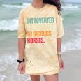 Introvert Cute Horse Lover Horse Riding Equestrian Comfort Color Blast T-Shirt Citrine Introvert Cute Horse Lover Horse Riding Equestrian Comfort Color Blast T-Shirt Citrine