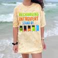 Introverted Recharging Introvert Saying Sarcasm Comfort Color Blast T-Shirt Citrine