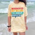 Introverted But Willing To Discuss Powerlifting Comfort Color Blast T-Shirt Citrine Introverted But Willing To Discuss Powerlifting Comfort Color Blast T-Shirt Citrine