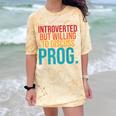 Introverted But Willing To Discuss Prog Rock Music Lover Comfort Color Blast T-Shirt Citrine