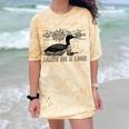 Loon Bird Pun Leave Me A Loon Nature For Introverts Comfort Color Blast T-Shirt Citrine
