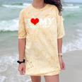 I Love My Social Anxiety Heart Humor Introvert Statement Comfort Color Blast T-Shirt Citrine