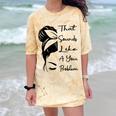 That Sounds Like A You Problem Messy Bun Introvert Raglan Baseball Tee Comfort Color Blast T-Shirt Citrine