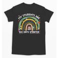 100th Day Of School Teachers Students Women Floral Books Unisex T-Shirt